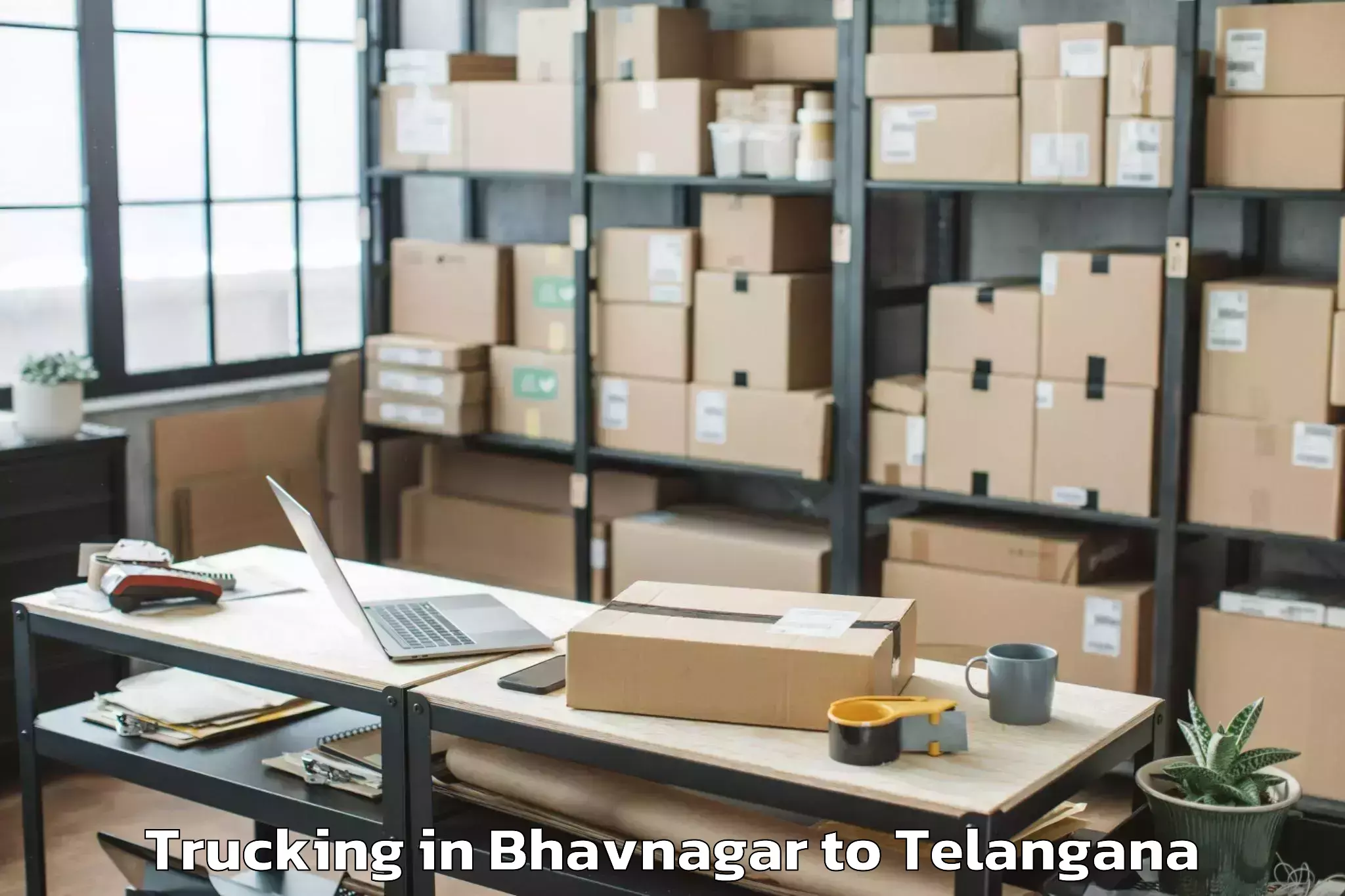 Professional Bhavnagar to Timmapur Lmd Colony Trucking